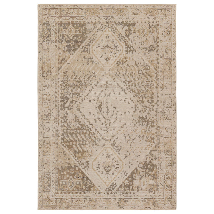 Vibe by Jaipur Living Rush Indoor/Outdoor Medallion Beige/ Tan Area Rug (4'X5'7")