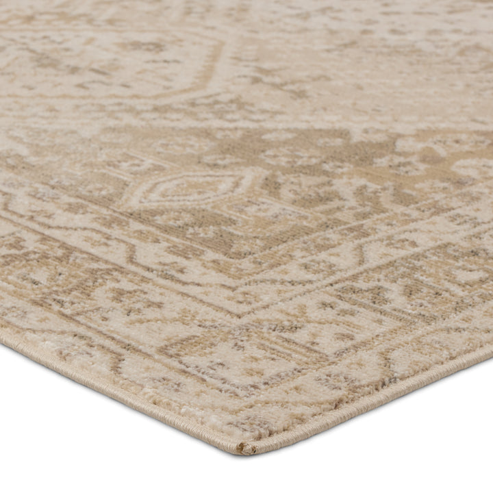 Vibe by Jaipur Living Rush Indoor/Outdoor Medallion Beige/ Tan Area Rug (4'X5'7")