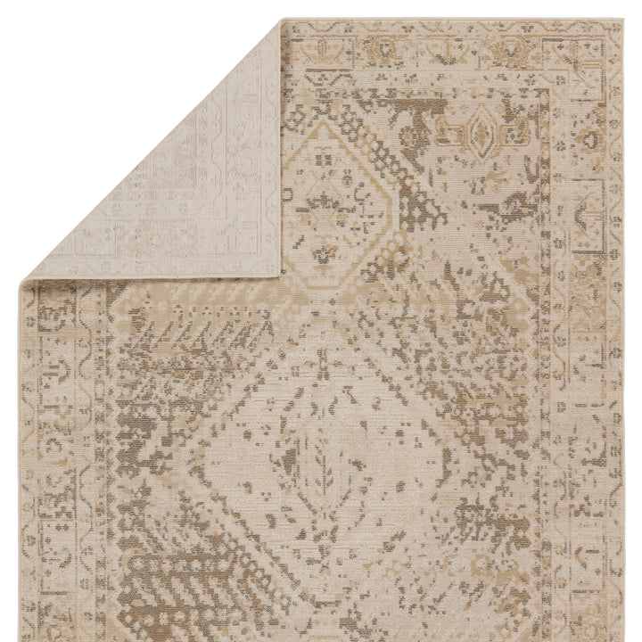 Vibe by Jaipur Living Rush Indoor/Outdoor Medallion Beige/ Tan Area Rug (4'X5'7")