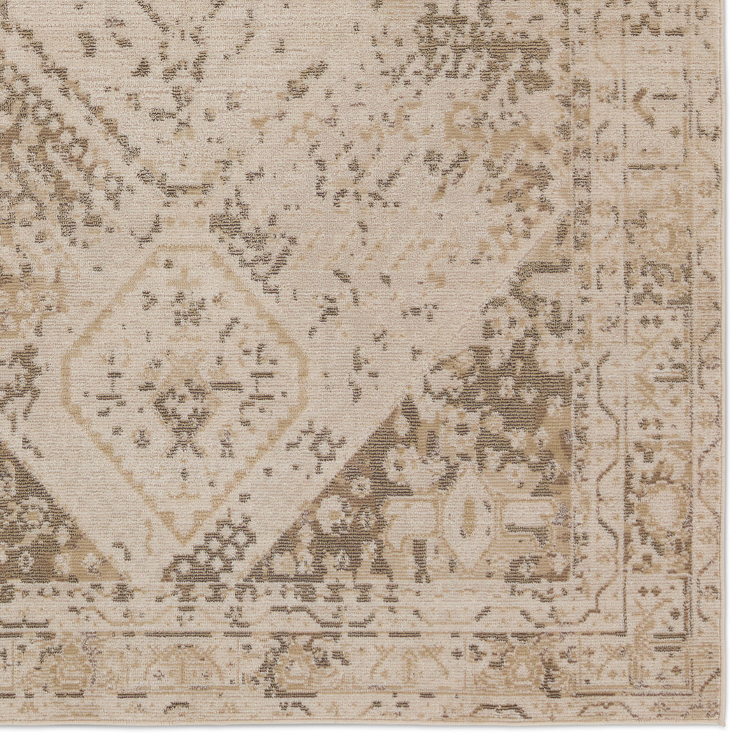 Vibe by Jaipur Living Rush Indoor/Outdoor Medallion Beige/ Tan Area Rug (4'X5'7")