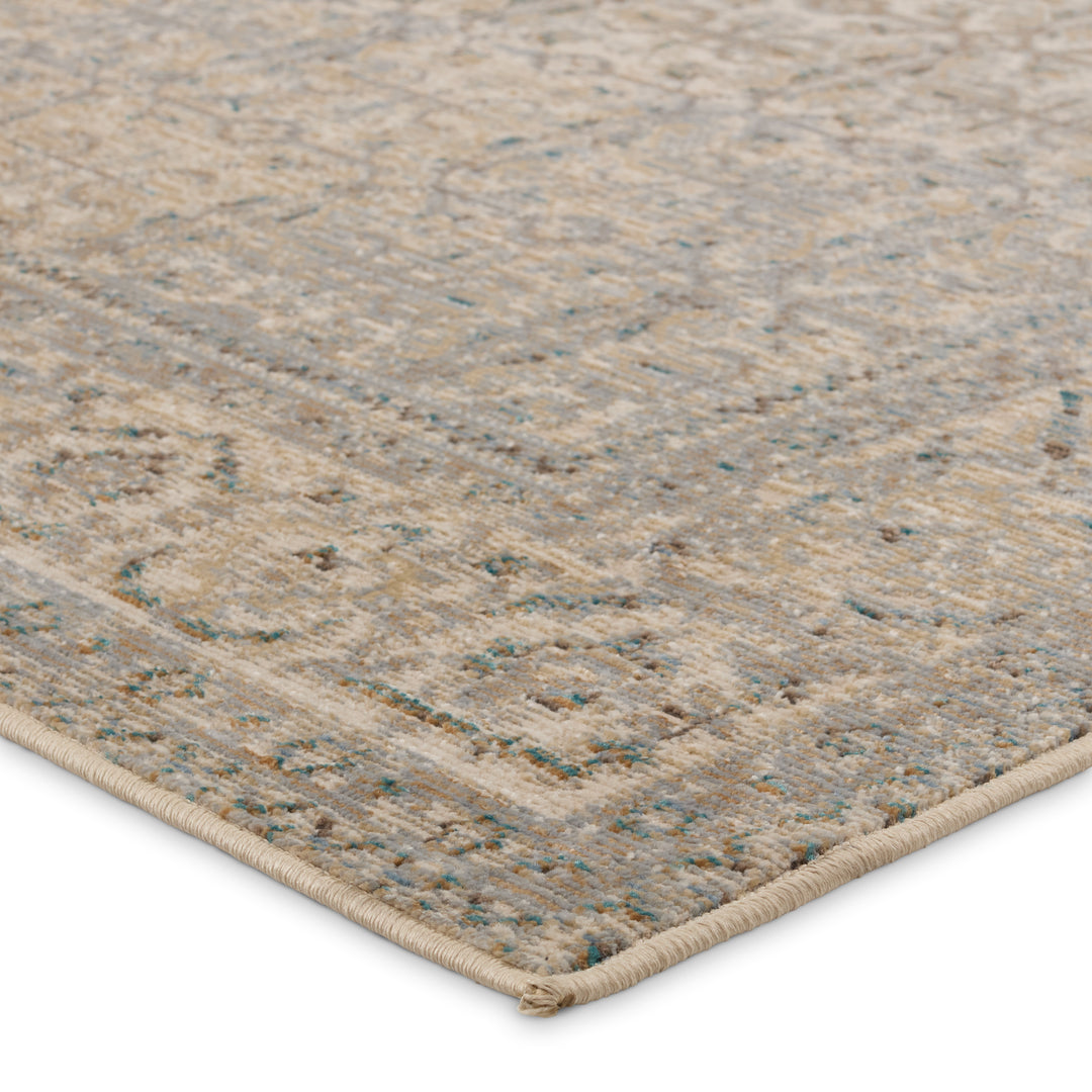 Vibe by Jaipur Living Olivine Indoor/Outdoor Trellis Gray/ Brown Runner Rug (2'6"X8')