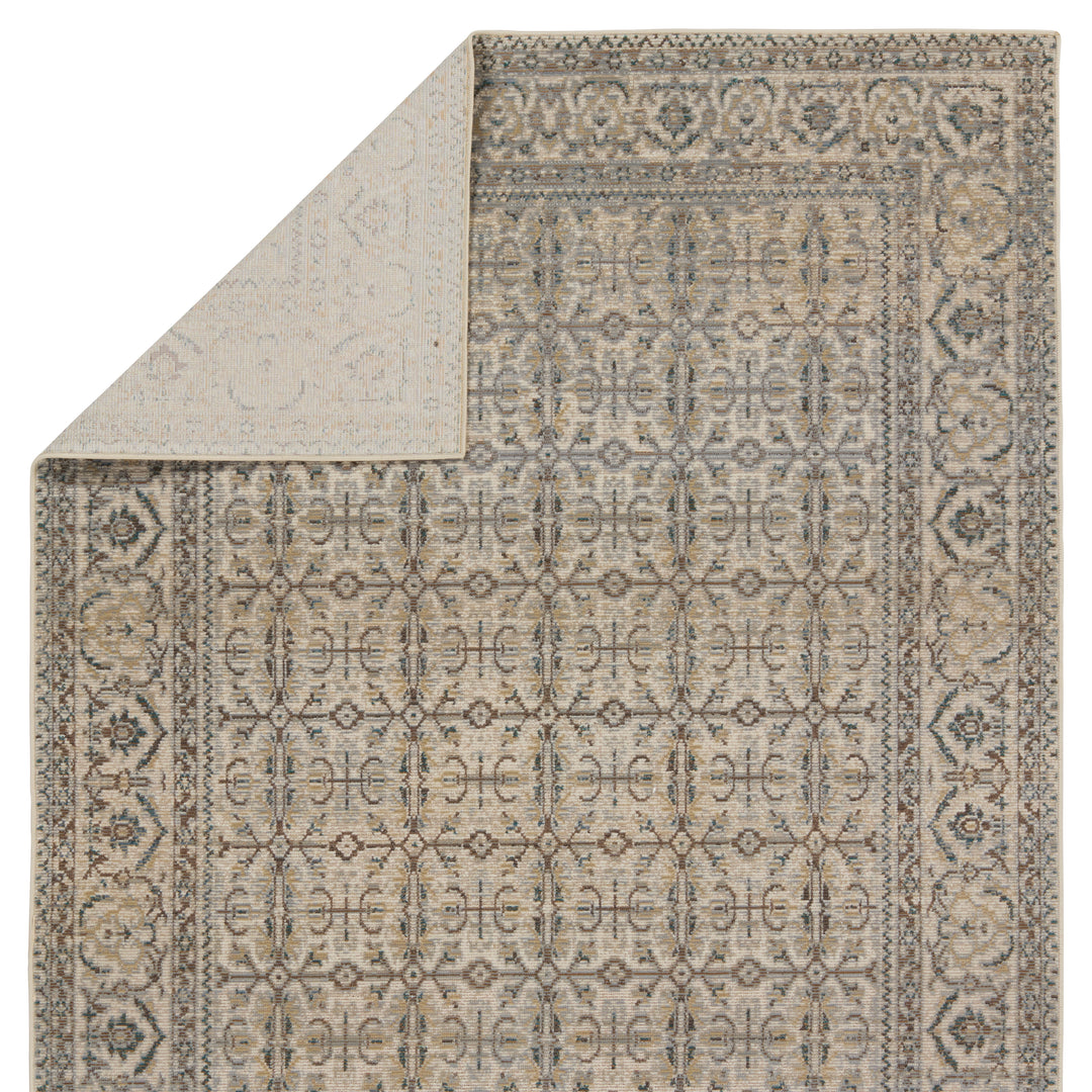 Vibe by Jaipur Living Olivine Indoor/Outdoor Trellis Gray/ Brown Area Rug (4'X5'7")