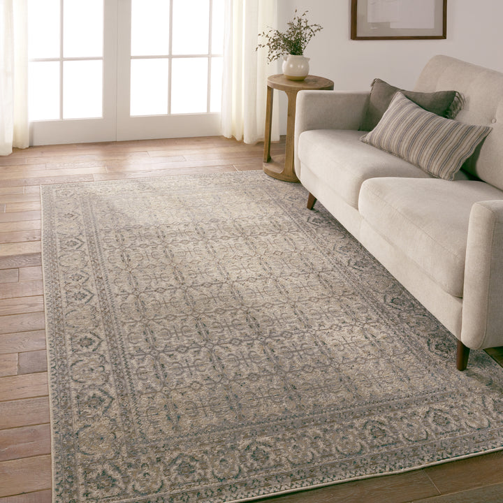 Vibe by Jaipur Living Olivine Indoor/Outdoor Trellis Gray/ Brown Area Rug (8'X10')