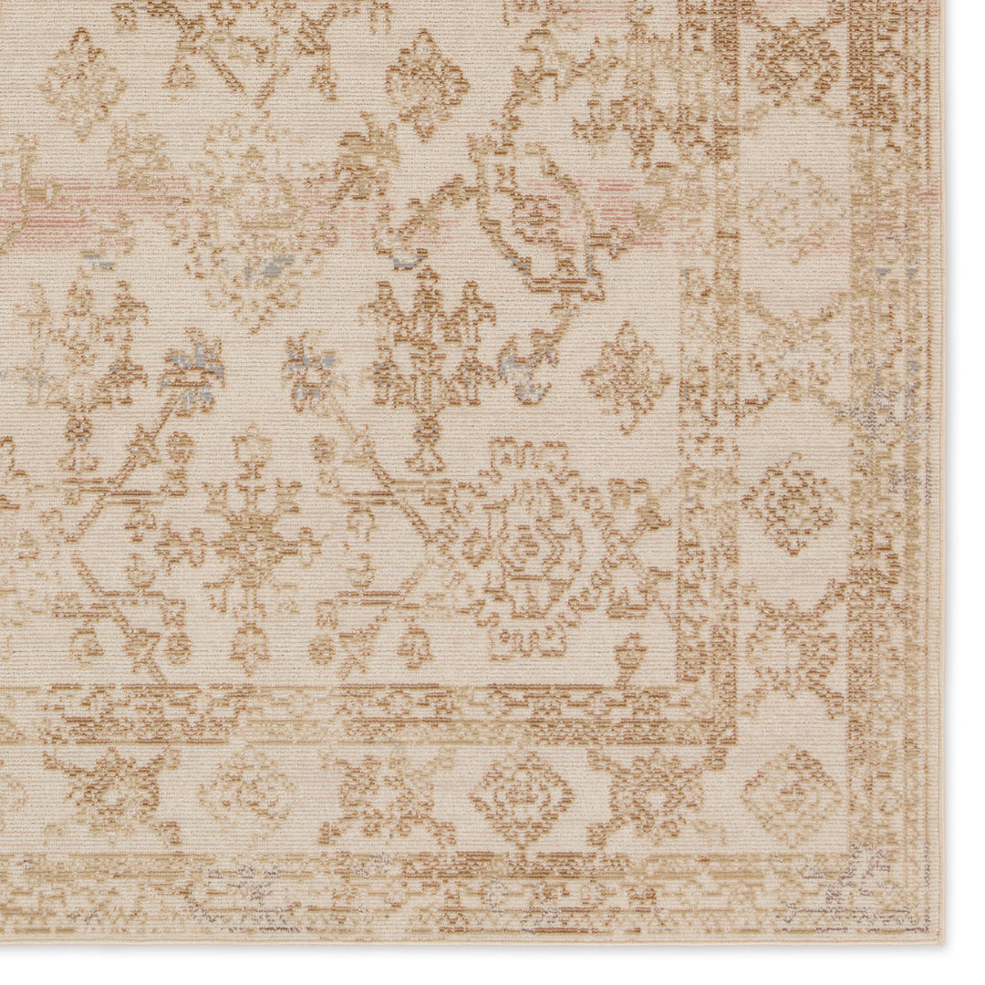 Vibe by Jaipur Living Salerno Indoor/Outdoor Medallion Gold/ Ivory Area Rug (5'X7'3")