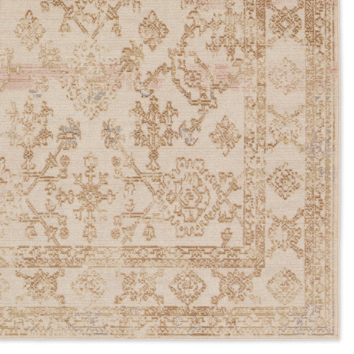 Vibe by Jaipur Living Salerno Indoor/Outdoor Medallion Gold/ Ivory Area Rug (2'6"X4')