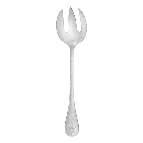 Salad Serving Fork Jardin d'Eden Silver Plated Serving Utensil