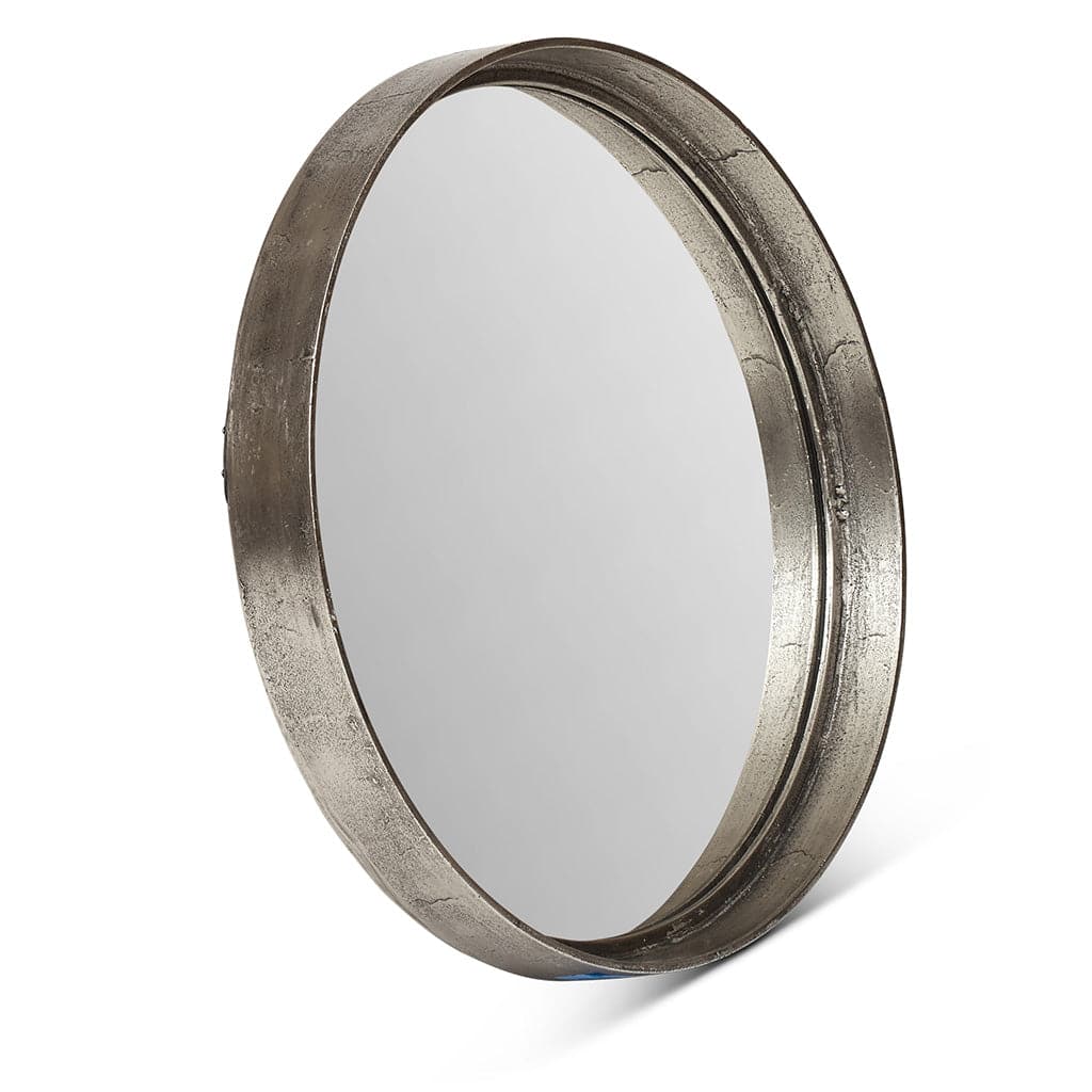 Samar Round Mirror-Urbia-URBIA-IJ-SAMAR-23-AB-MirrorsAntique Brass-23"-6-France and Son