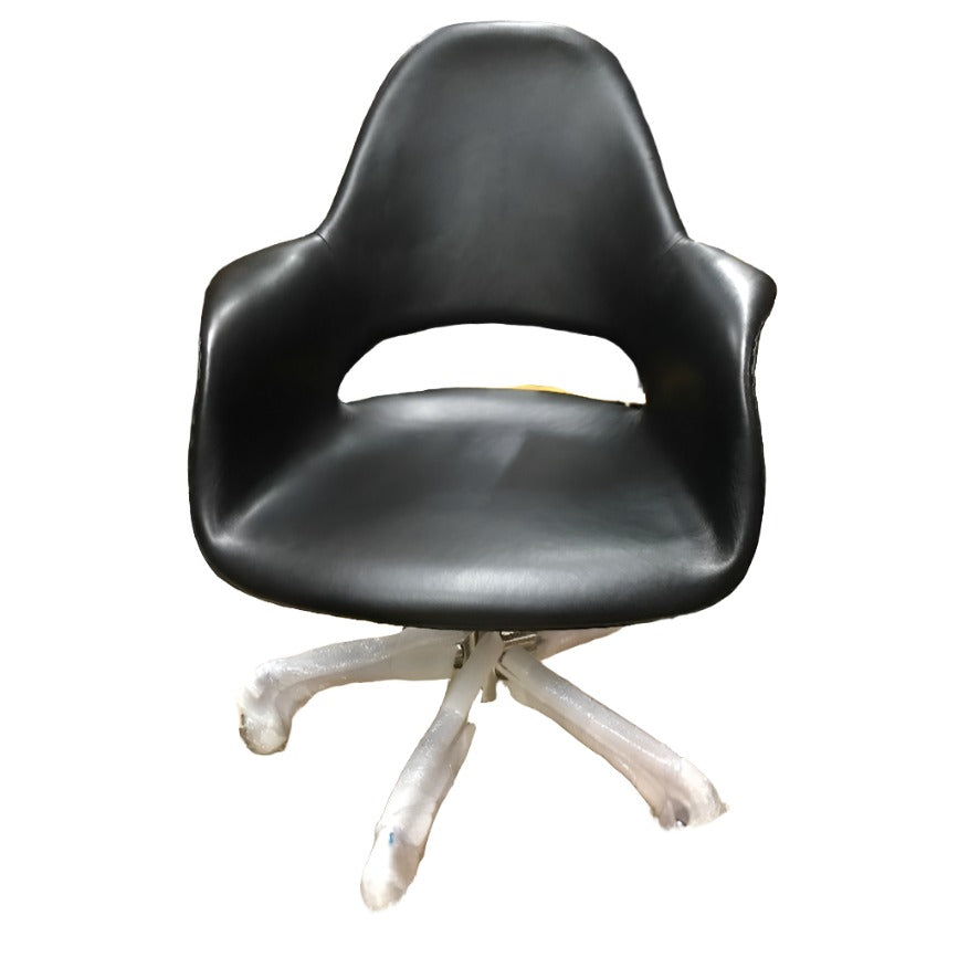 Organic Leather Executive office Chair-France & Son-FEC7106BLK-Task Chairs-1-France and Son