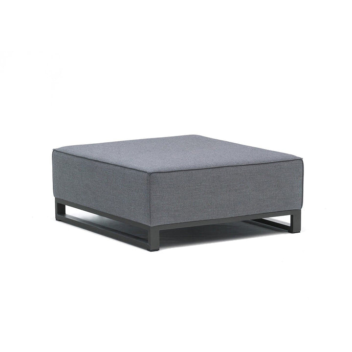 Sensation Indoor/Outdoor Ottoman-Whiteline Modern Living-WHITELINE-OT1701-GRY-Stools & Ottomans-2-France and Son