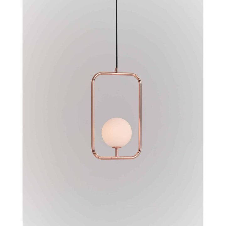 Pendants Sircle Pendant L - Copper - Mouth-Blown Glass, Steel