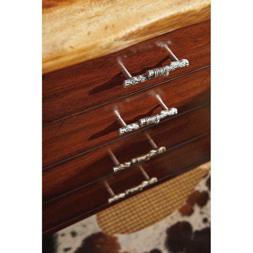 La Costa Live Edge Writing Desk - Light Golden Brown