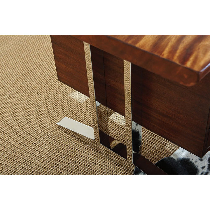 La Costa Live Edge Writing Desk - Light Golden Brown