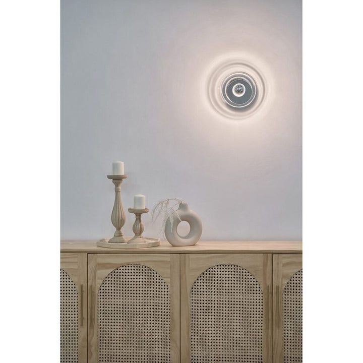 Wall Lighting Snow Flake Wall Lamp - Chrome/ Clear Glass - Mouth-Blown Glass, Steel