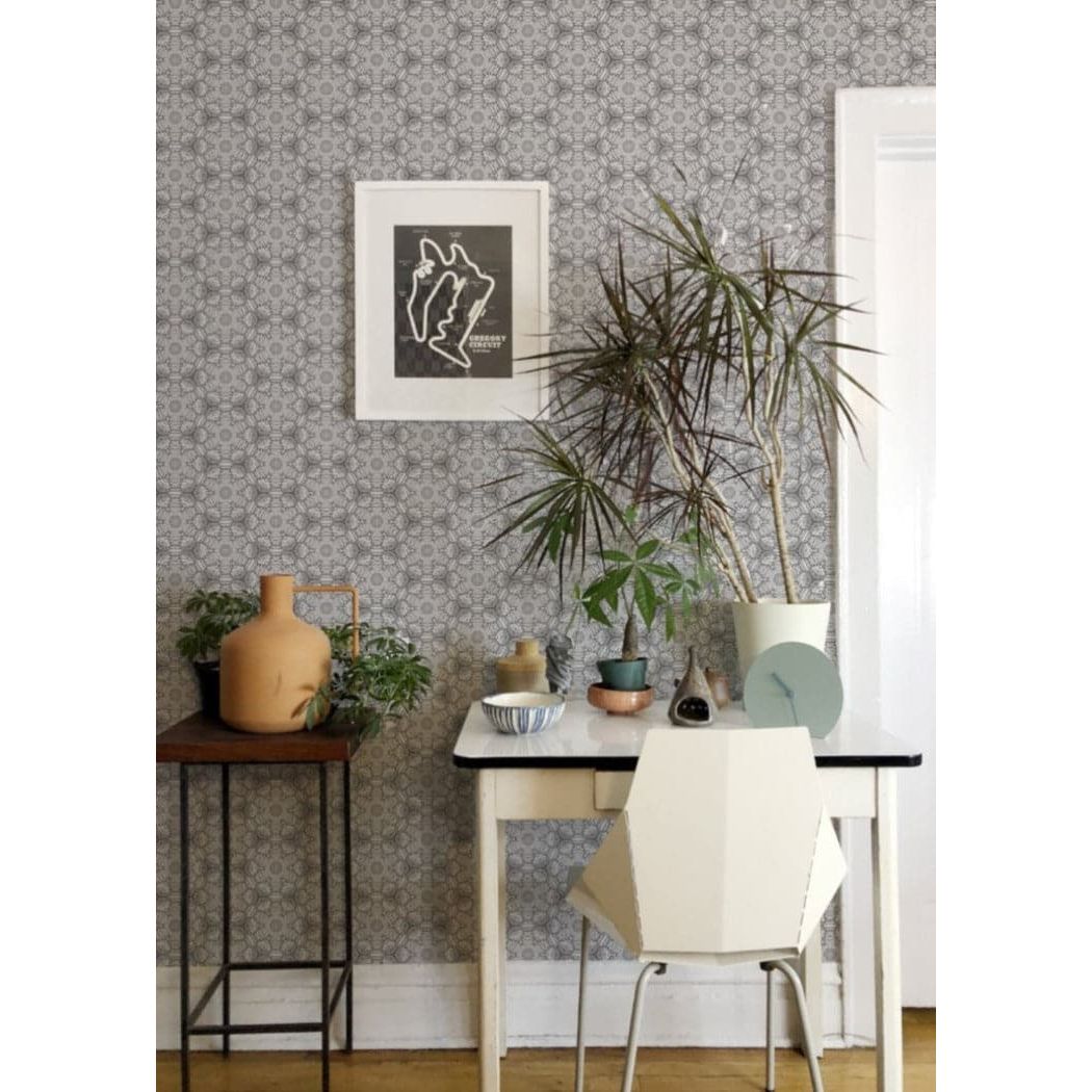 Snow Blossom Wallpaper-Mitchell Black-MITCHB-WCAB439-PM-10-Wall DecorPatterns Large-Premium Matte Paper-4-France and Son