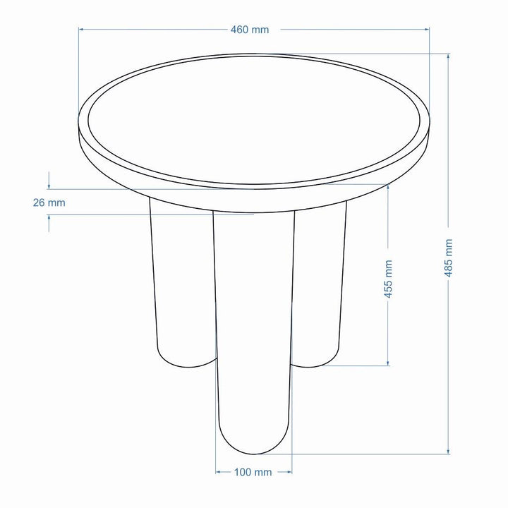 Sofia Industrial End Table