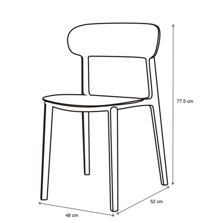 Spencer Eco-Friendly Outdoor Stacking Chair (Set of 4)