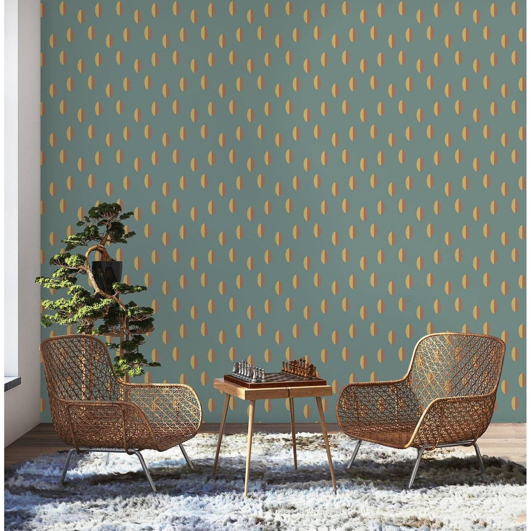 Split Wallpaper-Mitchell Black-MITCHB-WC405-BS-PM-10-Wall DecorPatterns Blue Smoke-Premium Matte Paper-2-France and Son