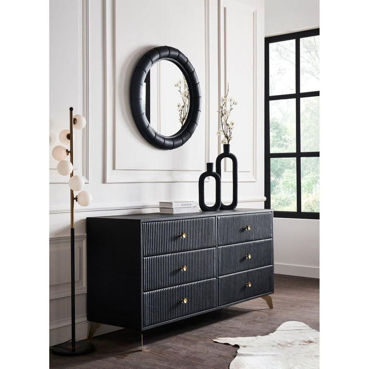 Dressers & Chests Stanford Six Drawer Dresser - Black