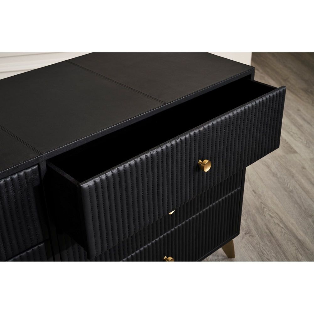 Stanford Six Drawer Dresser - Black