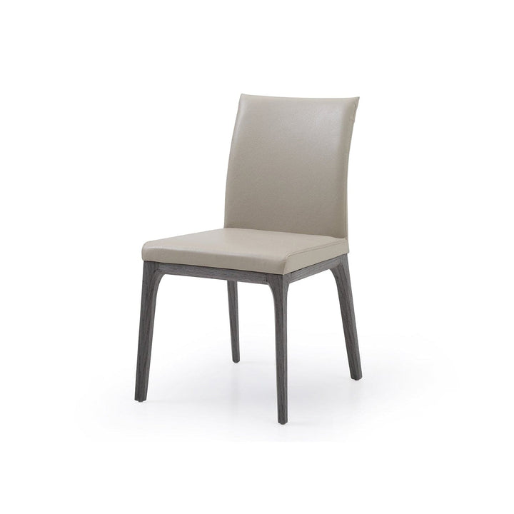 Stella Dining Chair-Whiteline Modern Living-WHITELINE-DC1454-GRY/TAU-Dining ChairsGray oak and Taupe-1-France and Son