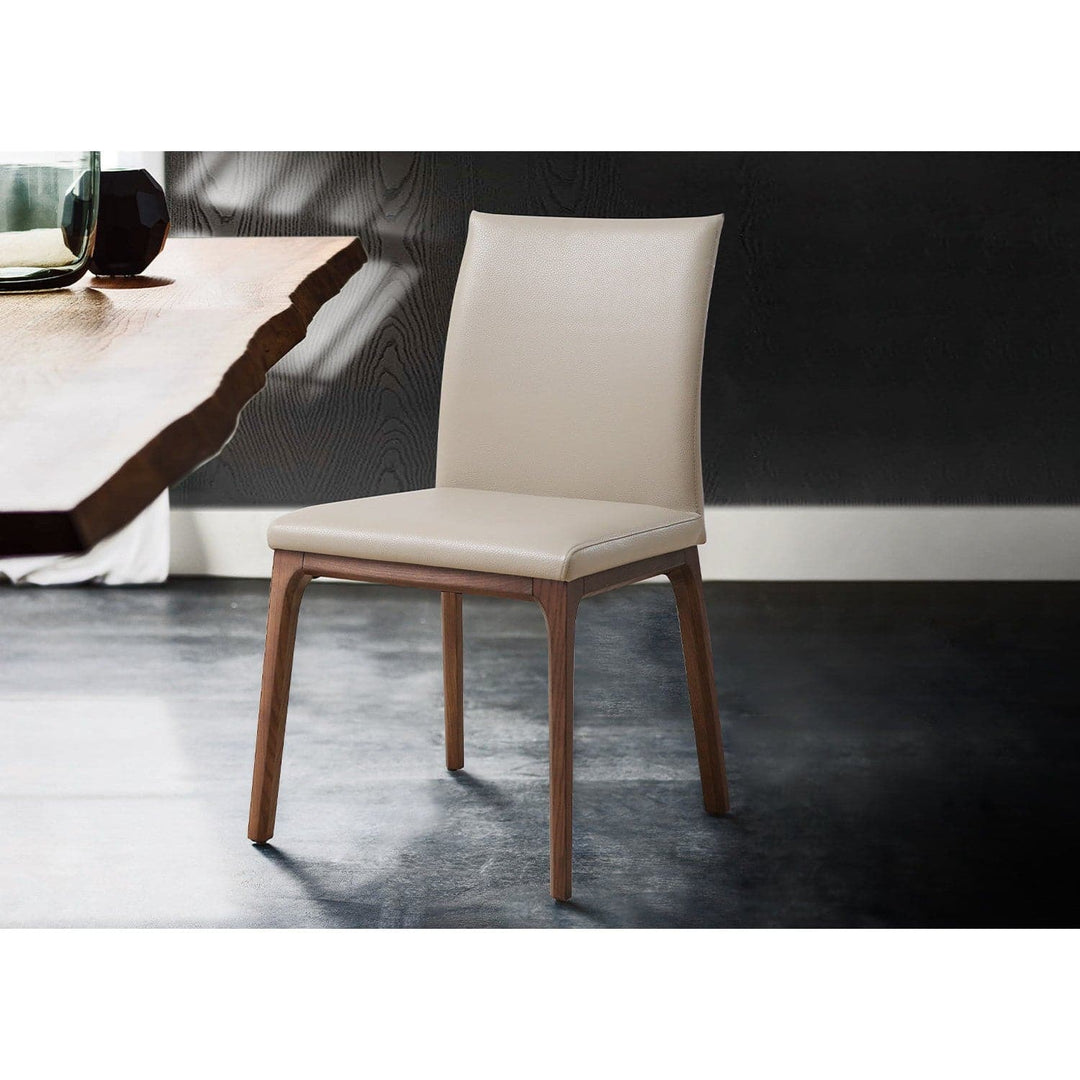 Stella Dining Chair-Whiteline Modern Living-WHITELINE-DC1454-WLT/TAU-Dining ChairsWalnut and Taupe-8-France and Son