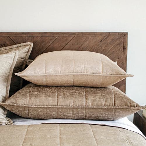 Stria Quilted Pillow-Ann Gish-ANNGISH-PWQT3625-BRZ-Bedding36x25x2.5-Bronze-3-France and Son