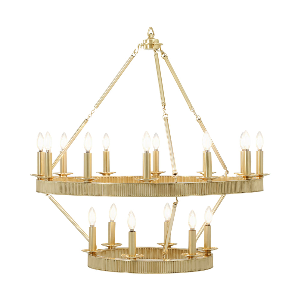 Simon Media Stack Chandelier