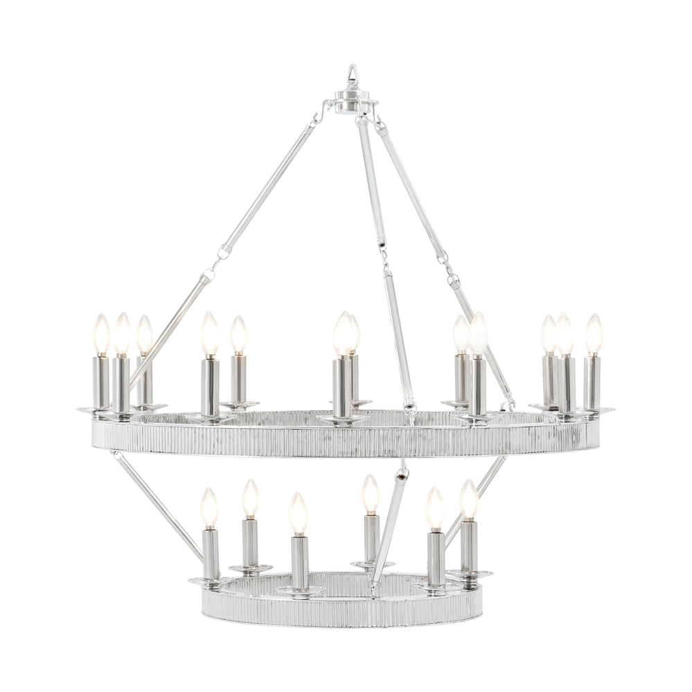 Simon Media Stack Chandelier