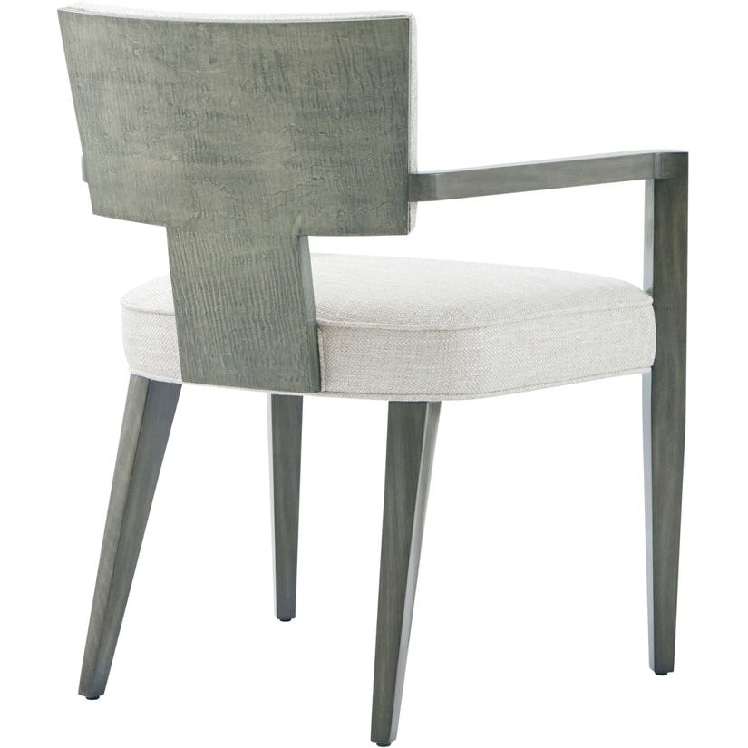 Dining Chairs Wooden Upholstered Arm Chair - Rectangle