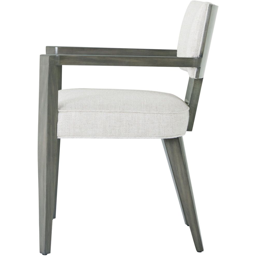 Dining Chairs Wooden Upholstered Arm Chair - Rectangle