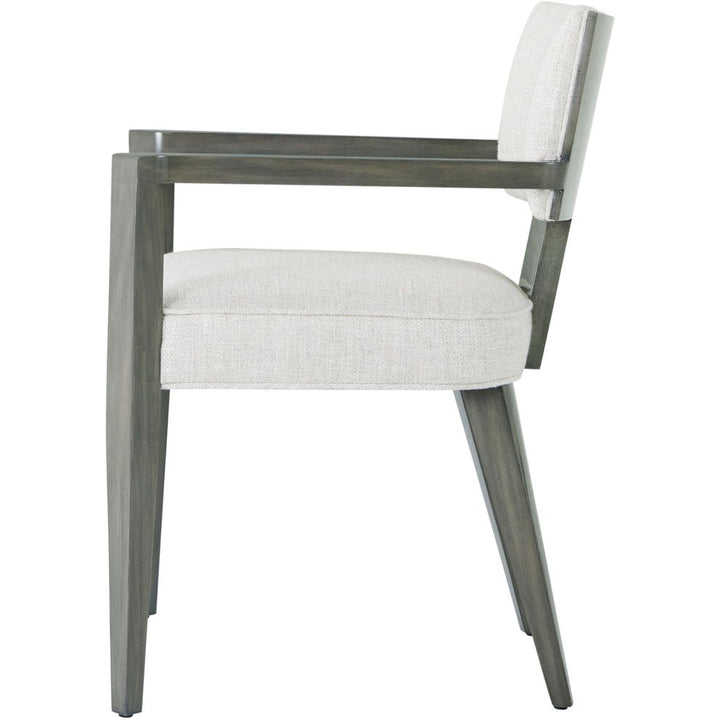 Dining Chairs Wooden Upholstered Arm Chair - Rectangle