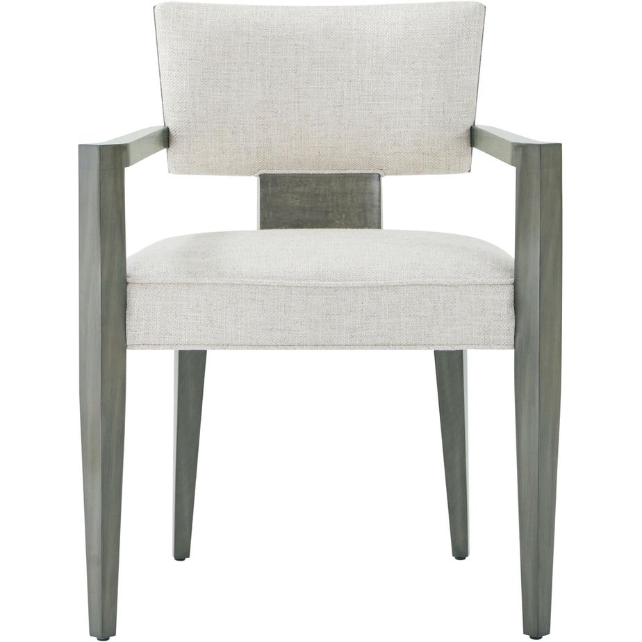 Dining Chairs Wooden Upholstered Arm Chair - Rectangle