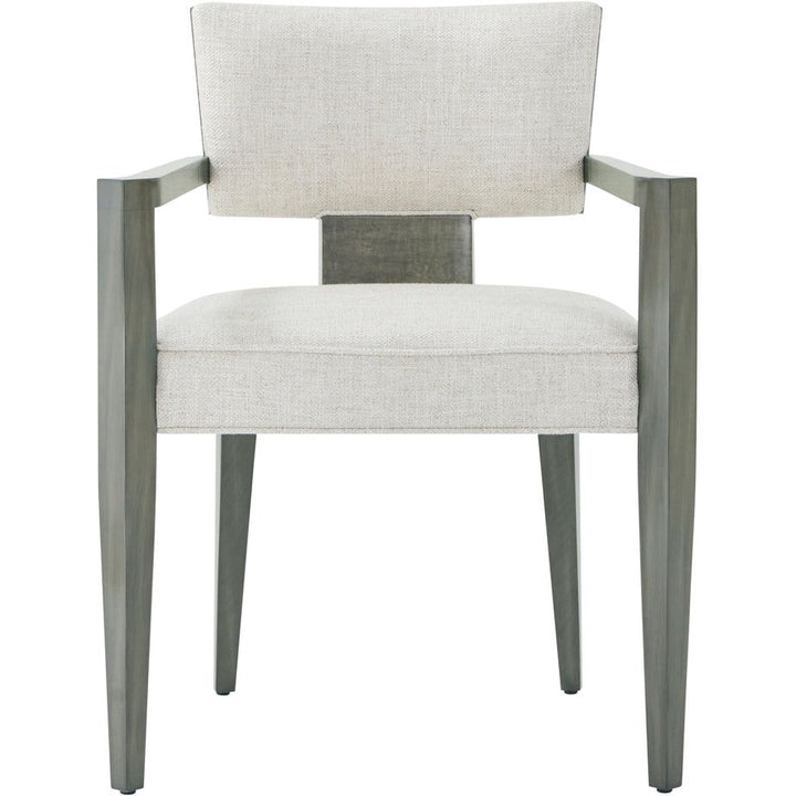 Dining Chairs Wooden Upholstered Arm Chair - Rectangle