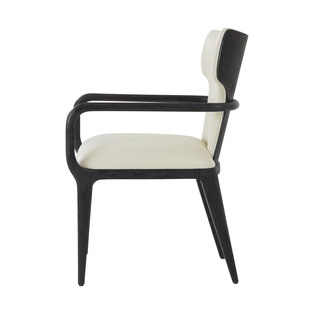 Wooden Upholstered Arm Chair