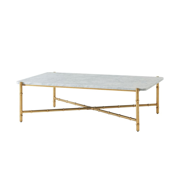 Kesden Cocktail Table-Theodore Alexander-THEO-TA51089.C341-Coffee TablesWhite Bianco Marble-3-France and Son