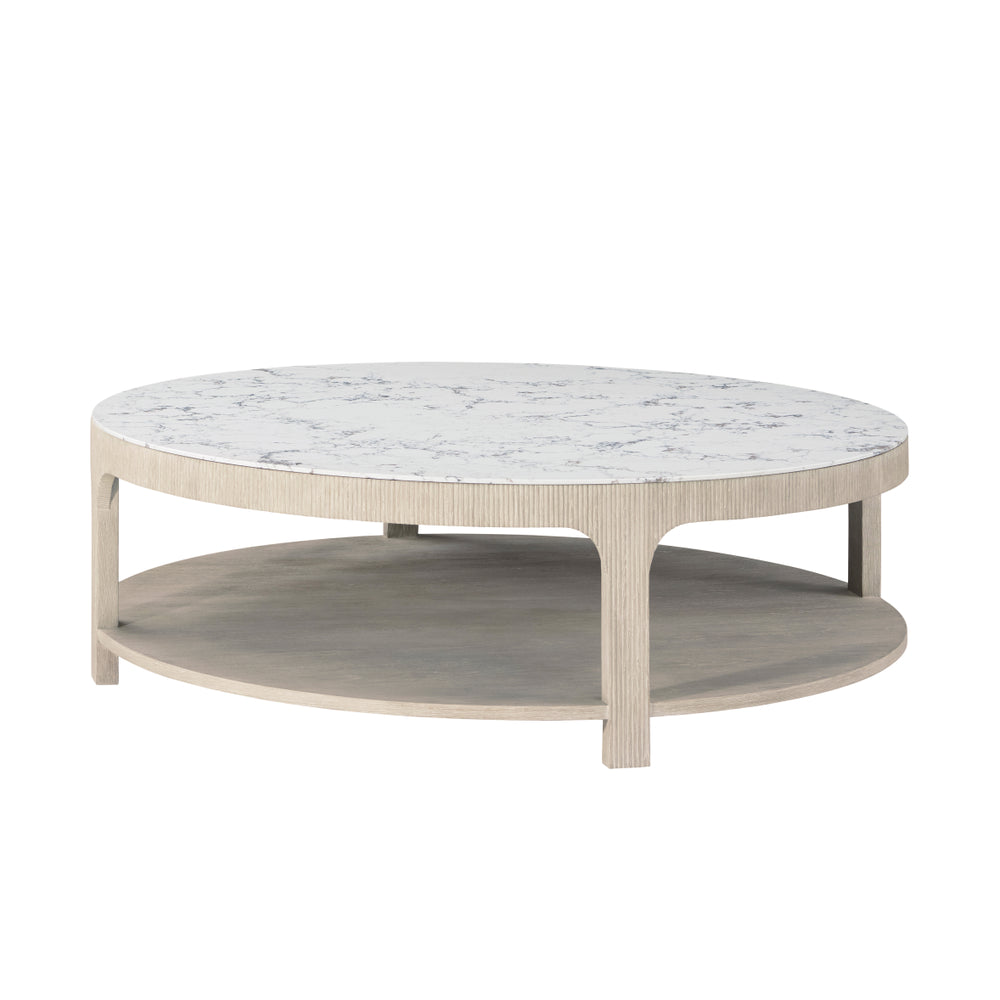 Horizon Round Quartz Cocktail Table