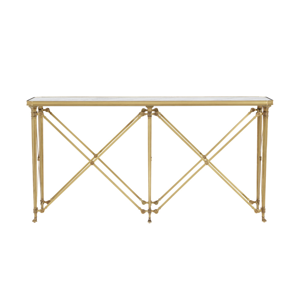 Spencer London Brass Console Table