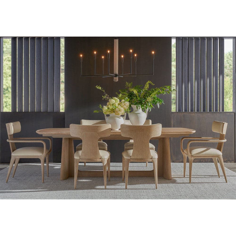 Repose Rectangular Extension Dining Table-Theodore Alexander-THEO-TA54064.C322-Dining TablesGrey Oak-2-France and Son