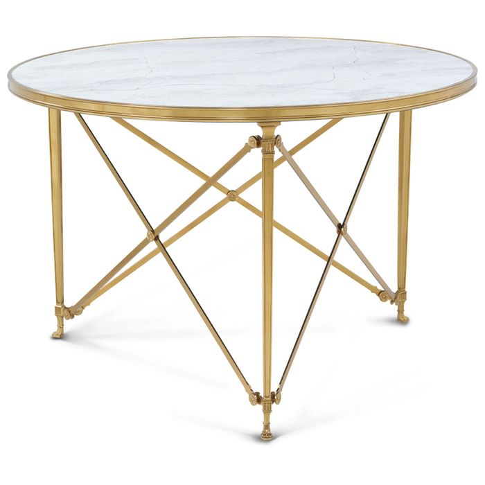 Console Tables Spencer London Round Brass Center Table Ii