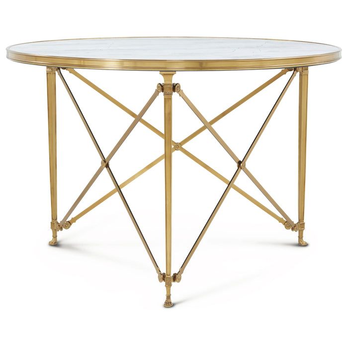 Console Tables Spencer London Round Brass Center Table Ii
