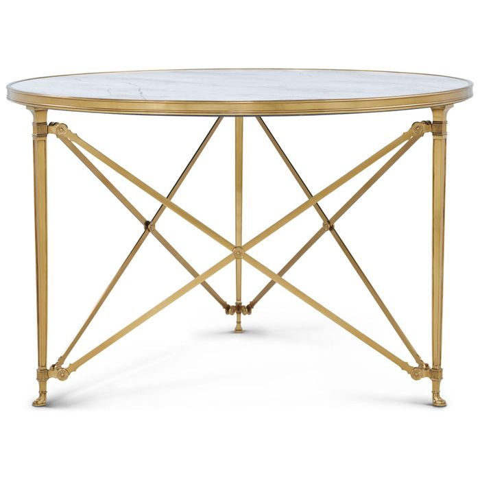 Console Tables Spencer London Round Brass Center Table Ii