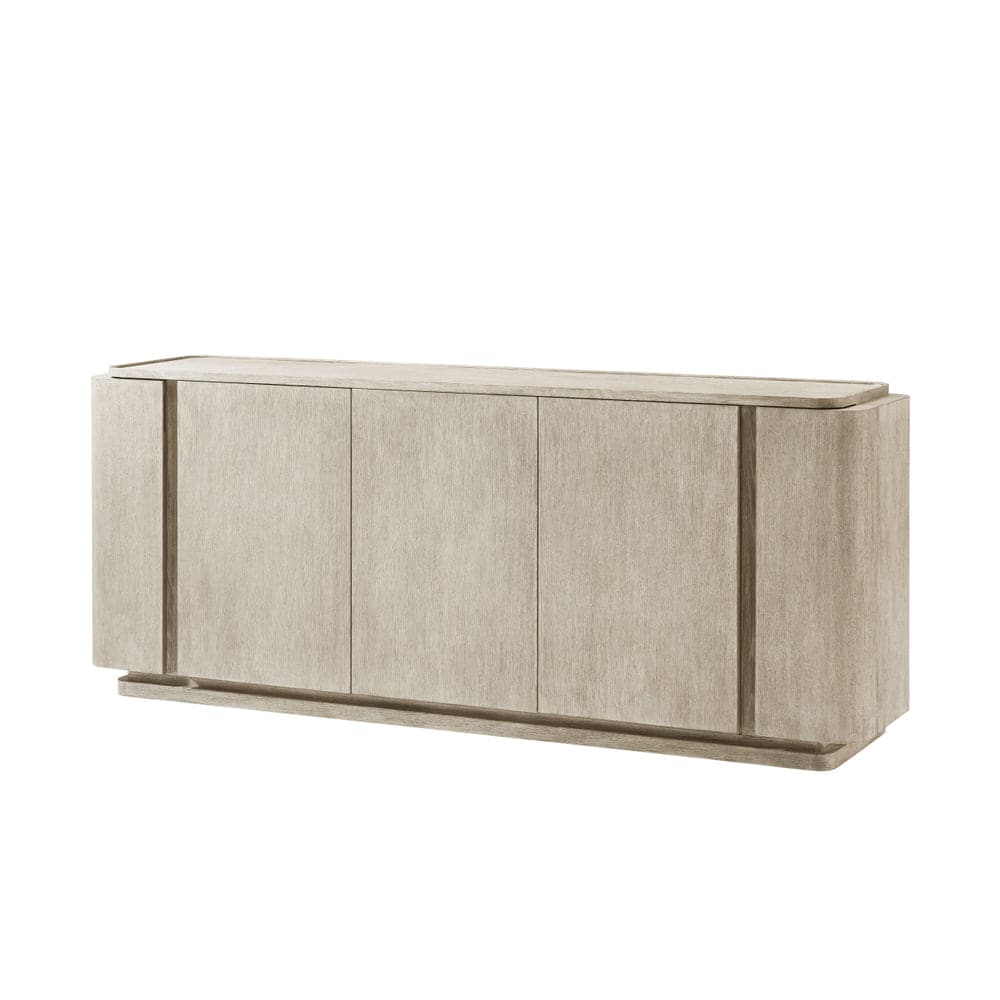 Repose Triple Door Sideboard-Theodore Alexander-THEO-TA61136.C322-Sideboards & CredenzasGrey Oak Finish-2-France and Son