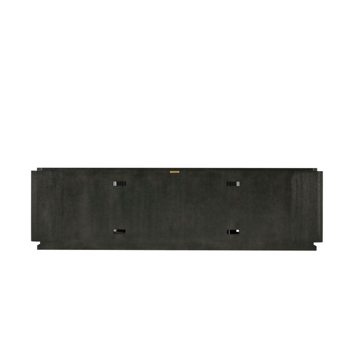 Repose Wooden Media Console-Theodore Alexander-THEO-TA62015.C325-Media Storage / TV Stands100"W-Charcoal Oak Finish-3-France and Son