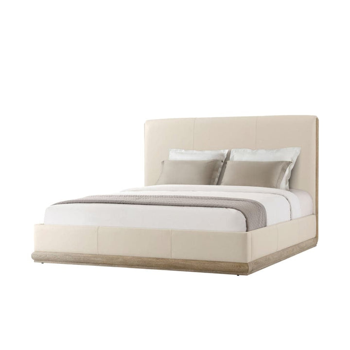 Repose Wooden US King Bed-Theodore Alexander-THEO-TA83013.2BGR-BedsGrey Oak Finish-No Legs-7-France and Son