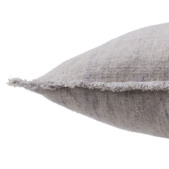 Jaipur Living Morrigan Striped Gray/ Slate Down Pillow (24" Square)