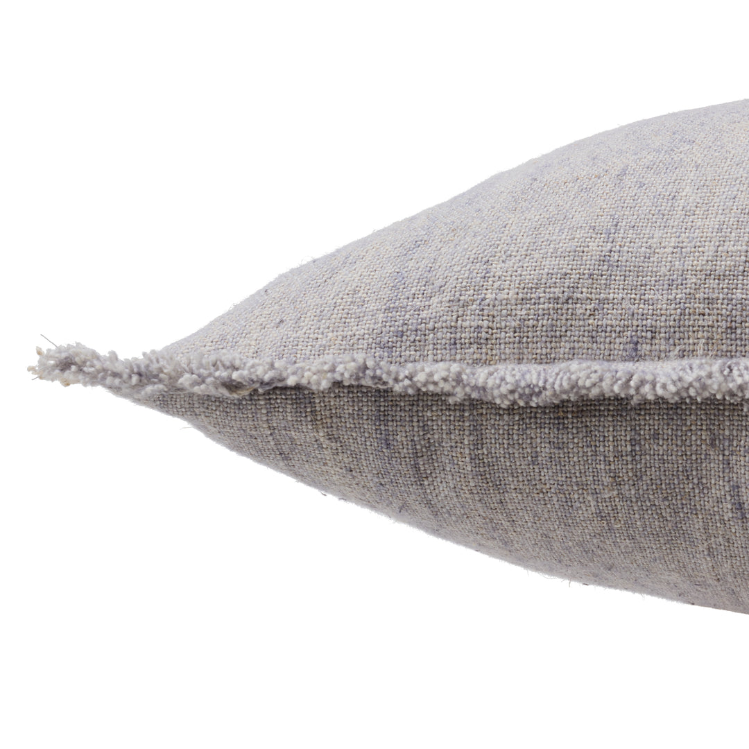 Jaipur Living Morrigan Striped Gray/ Slate Poly Fill Pillow (16"X24" Lumbar)