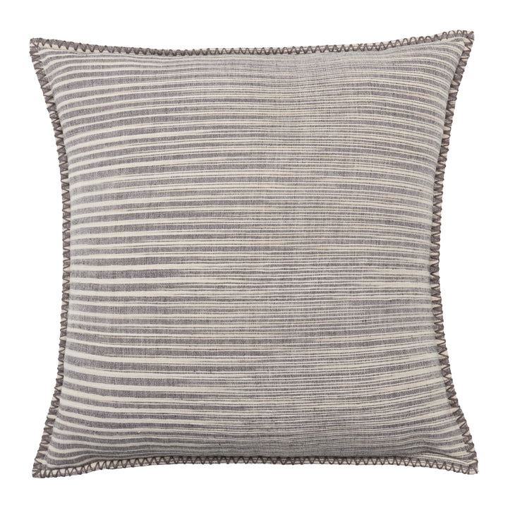 Jaipur Living Cadell Striped Gray/ Cream Poly Fill Pillow (24" Square)