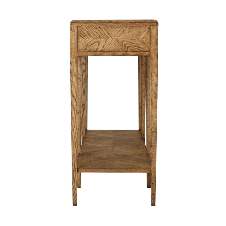Nova Two Tiered Console Table-Theodore Alexander-STOCKR-THEO-TAS53036.C254-Console TablesDusk-7-France and Son