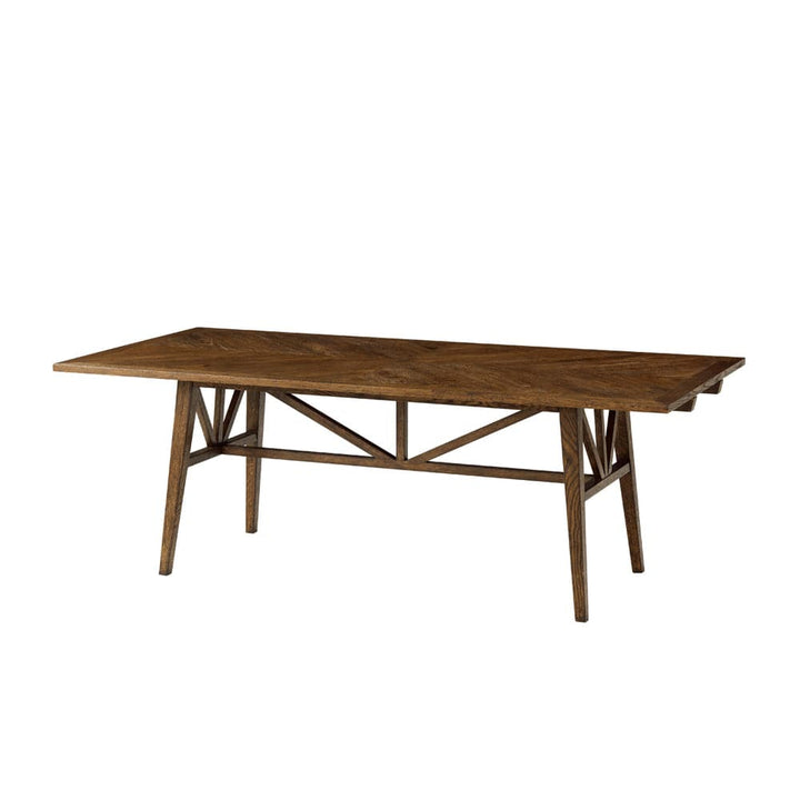 Nova Extending Dining Table Brown-Theodore Alexander-THEO-TAS54082.C254-Dining Tables-3-France and Son