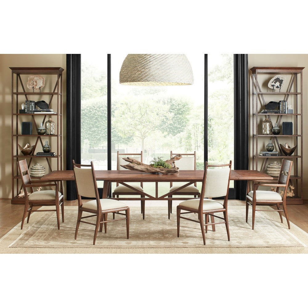 Nova Extending Dining Table Brown-Theodore Alexander-THEO-TAS54082.C254-Dining Tables-2-France and Son